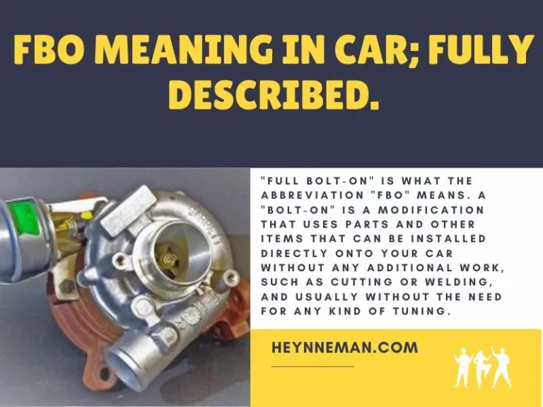 FBO Meaning In Car; Fully Described.