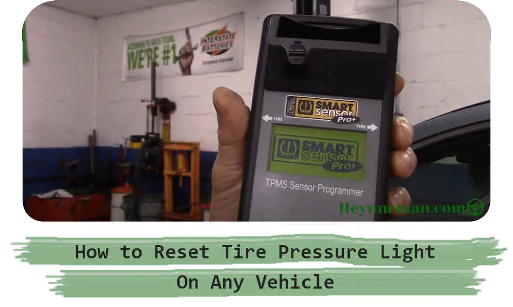 how to reset tire pressure light